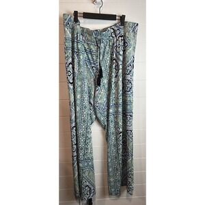 New Directions Curvy Pants Womens 3X ‎ Palazzo Boho Wide Leg Plus Size
